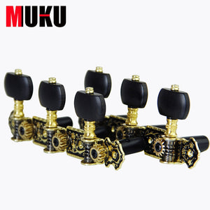 MUKU Acoustic Classical Folk Guitar Machine Heads Tuning Pegs (Long) 3+3/set Six Types