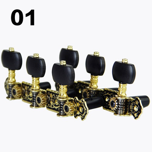 MUKU Acoustic Classical Folk Guitar Machine Heads Tuning Pegs (Long) 3+3/set Six Types
