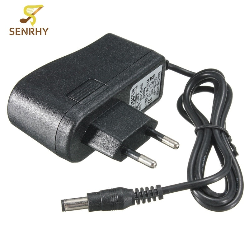 1pcs Black EU Plug AC 100-240V DC 9V 1A Adapter