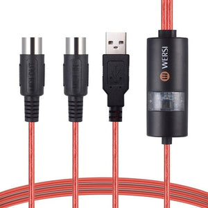 Midi Keyboard to PC Cable Converter