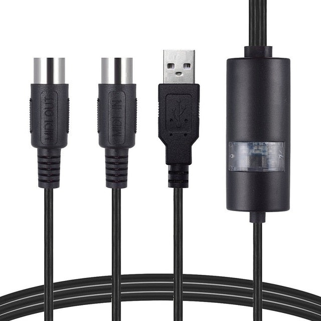 Midi Keyboard to PC Cable Converter