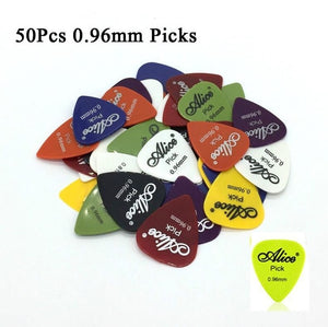 50Pcs Set Electric/Acoustic Guitar Pick Music (0.58/0.71/0.81/0.96/1.20/1.50mm)